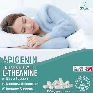 Vinco Apigenin 50mg with L-Theanine 200mg